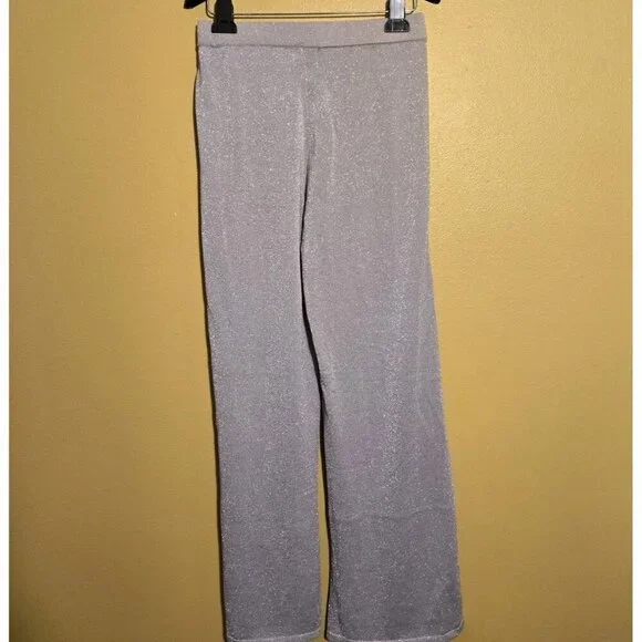 TAHARI Champange‎ Lurex High Winter 2024 Small Sparkling Silver Wide THR5211NR